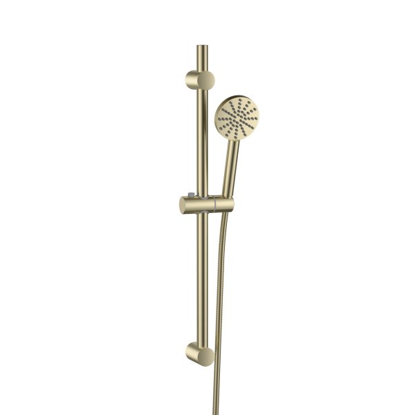 Scudo Exposed Riser Rail - Brushed Brass