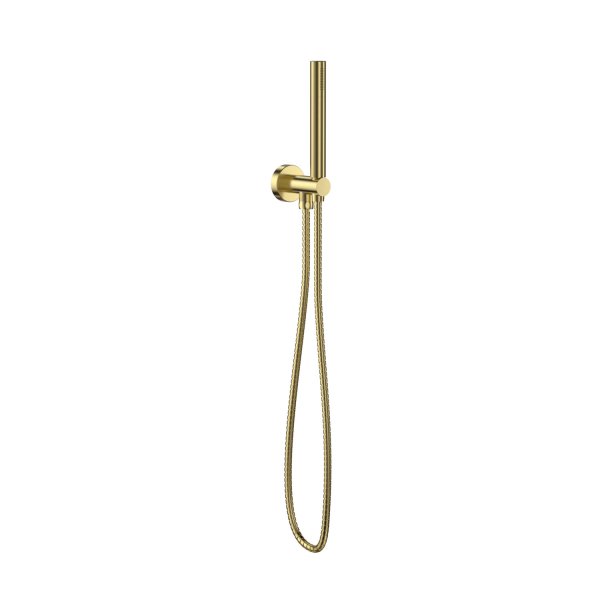 Scudo Shower Handset with Outlet & Holder - Brushed Brass