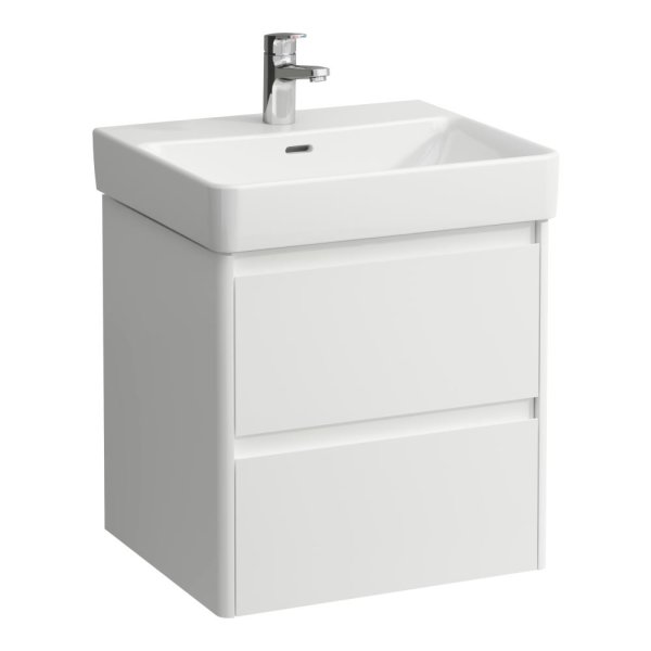 Laufen Base 2.0 550 x 450mm 2 Drawer Vanity Unit (for Pro S Basin) - Matt White