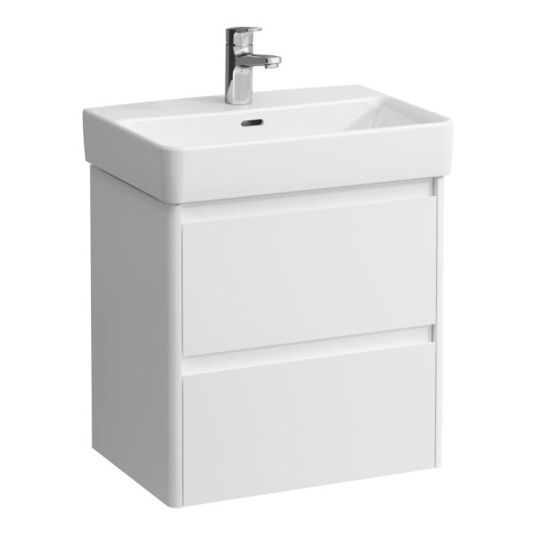 Laufen Base 2.0 550 x 360mm 2 Drawer Vanity Unit (for Pro S Basin) - Matt White