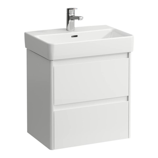 Laufen Base 2.0 550 x 360mm 2 Drawer Vanity Unit (for Pro S Basin) - Gloss White