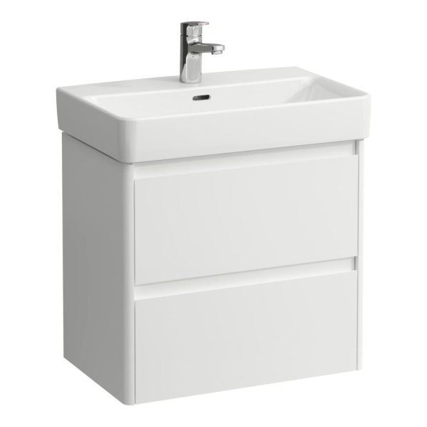 Laufen Base 2.0 600 x 360mm 2 Drawer Vanity Unit (for Pro S Basin) - Matt White