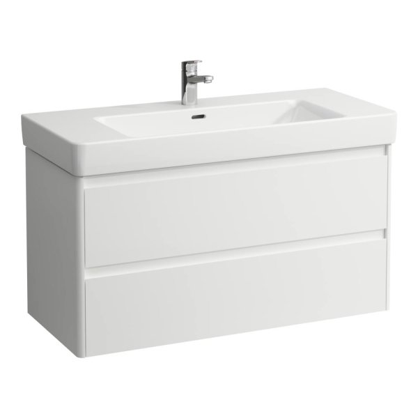 Laufen Base 2.0 1050 x 450mm 2 Drawer Vanity Unit (for Pro S Basin) - Matt White