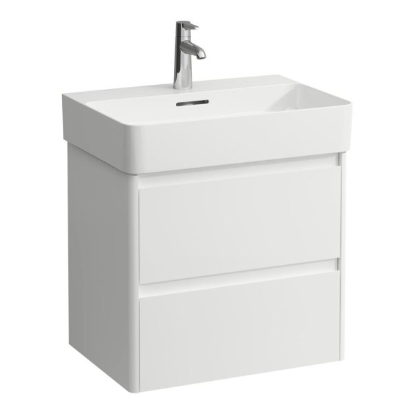 Laufen Base 2.0 600 x 400mm 2 Drawer Vanity Unit (for VAL Basin) - Matt White