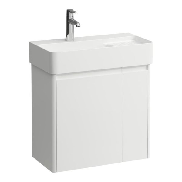 Laufen Base 2.0 600 x 400mm 2 Door Vanity Unit (for VAL Basin) - Matt White