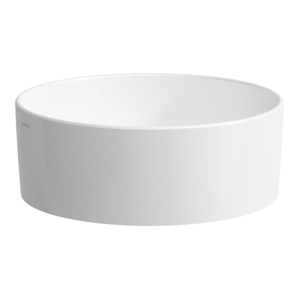 Laufen Savoy 420mm Round 0 Tap Hole Countertop Basin without Overflow - Matt White