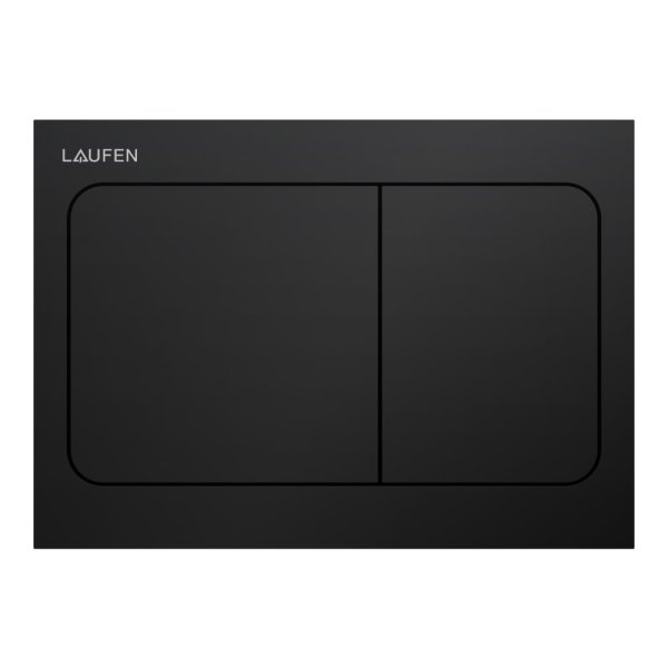 Laufen Ineo Air Dual Flush Plate - Matt Black