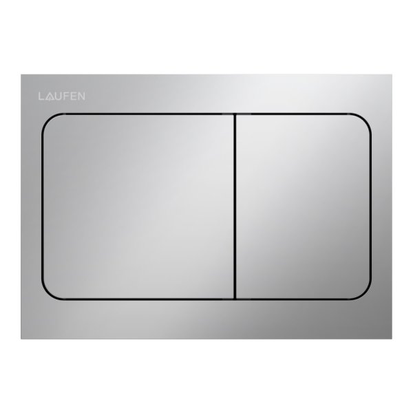 Laufen Ineo Air Dual Flush Plate - Matt Chrome
