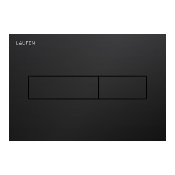 Laufen Ineo Horizon Dual Flush Plate - Matt Black