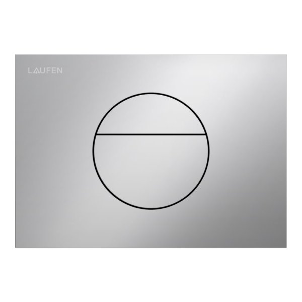 Laufen Ineo Sunrise Dual Flush Plate - Matt Chrome