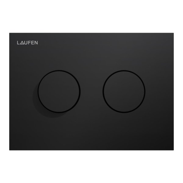 Laufen Ineo Groove Dual Flush Plate - Matt Black