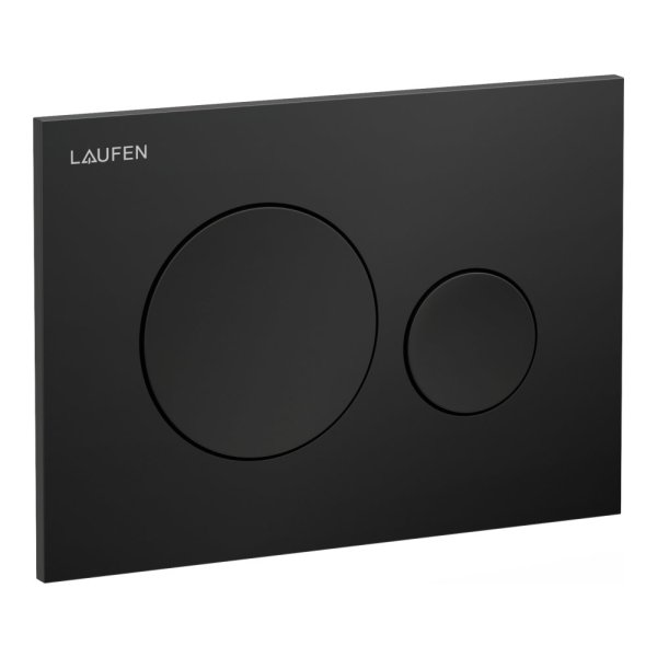 Laufen Ineo Moon Dual Flush Plate - Matt Black