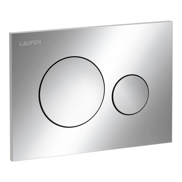 Laufen Ineo Moon Dual Flush Plate - Chrome