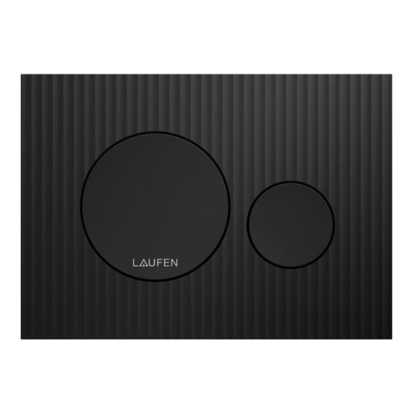 Laufen Ineo Moondance Dual Flush Plate - Matt Black