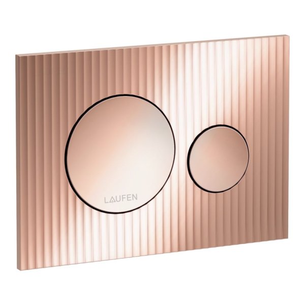 Laufen Ineo Moondance Dual Flush Plate - Polished Rose Gold