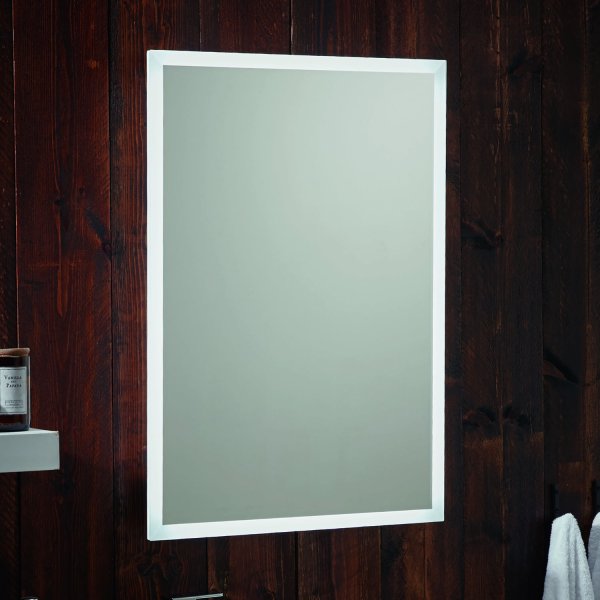 Scudo Mosca 500 x 700mm LED Mirror with Demister Pad & Shaver Socket