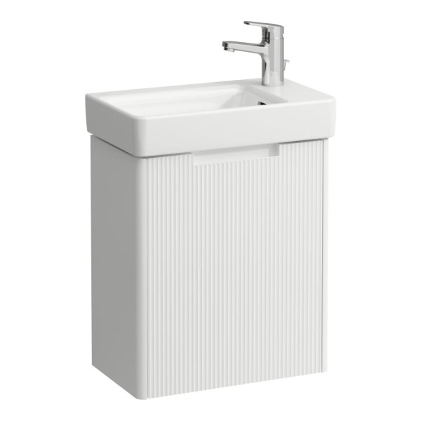 Laufen Juna 480mm 1 Door Right Hand Vanity Unit & Pro S Basin Combi-Pack - Matt White
