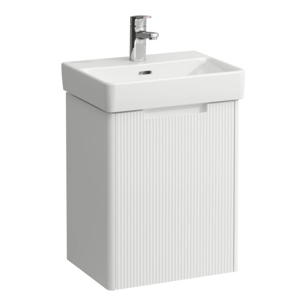 Laufen Juna 450 x 320mm 1 Door Right Hand Vanity Unit (for Pro S Basin) - Matt White