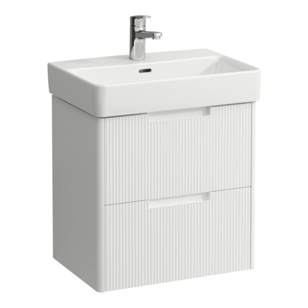 Laufen Juna 550 x 360mm 2 Drawer Vanity Unit (for Pro S Basin) - Matt White