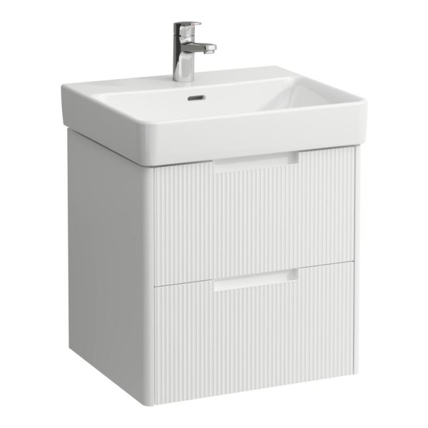Laufen Juna 550 x 450mm 2 Drawer Vanity Unit (for Pro S Basin) - Matt White