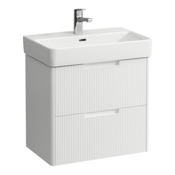 Laufen Juna 600 x 360mm 2 Drawer Vanity Unit (for Pro S Basin) - Matt White