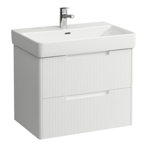 Laufen Juna 700 x 450mm 2 Drawer Vanity Unit (for Pro S Basin) - Matt White