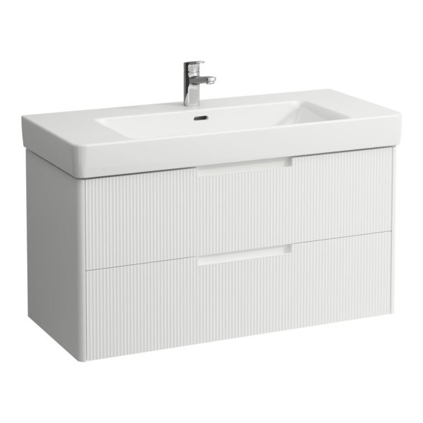Laufen Juna 1050 x 450mm 2 Drawer Vanity Unit (for Pro S Basin) - Matt White