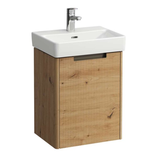 Laufen Juna 450 x 320mm 1 Door Right Hand Vanity Unit (for Pro S Basin) - Wild Oak