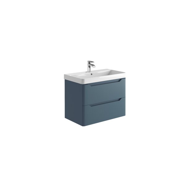 Scudo Ella 800mm Wall-Hung Unit - Blue