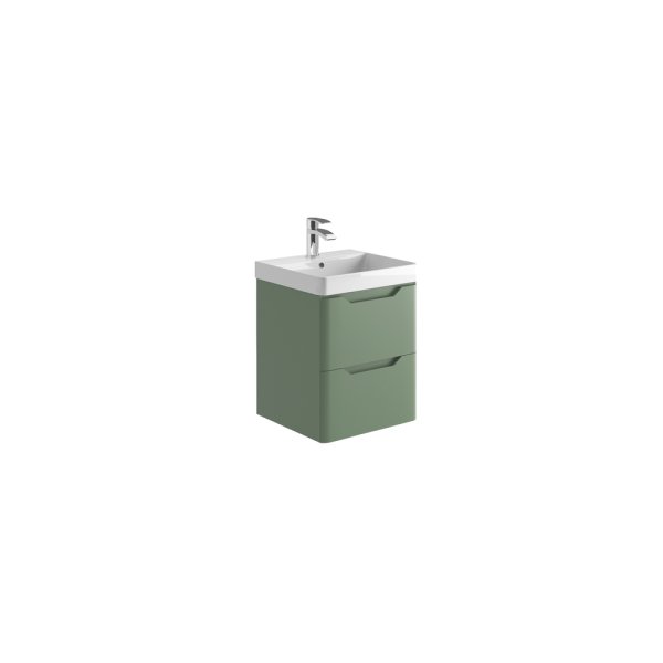Scudo Ella 500mm Wall-Hung Unit - Green