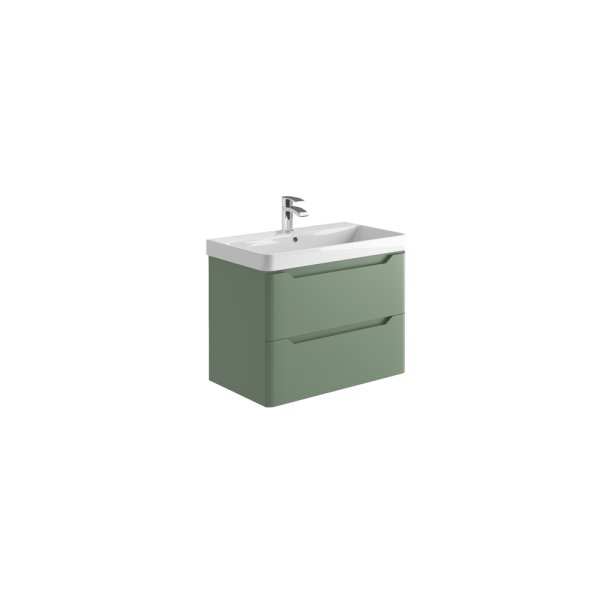 Scudo Ella 800mm Wall-Hung Unit - Green