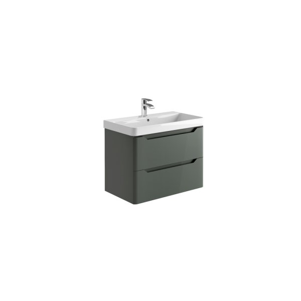 Scudo Ella 800mm Wall-Hung Unit - Anthracite
