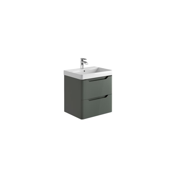 Scudo Ella 600mm Wall-Hung Unit - Anthracite