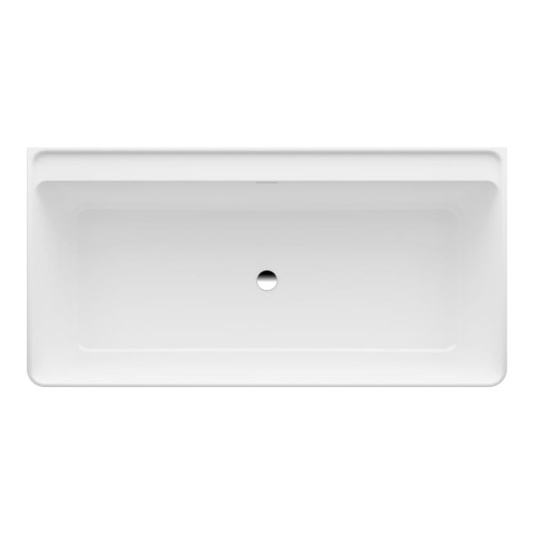 Laufen Brook Back-to-Wall Sentec Bath with Legs - White