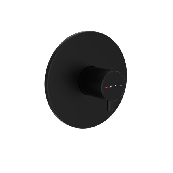 Vitra Root Round Built-In Thermostatic Mixer - Matt Black