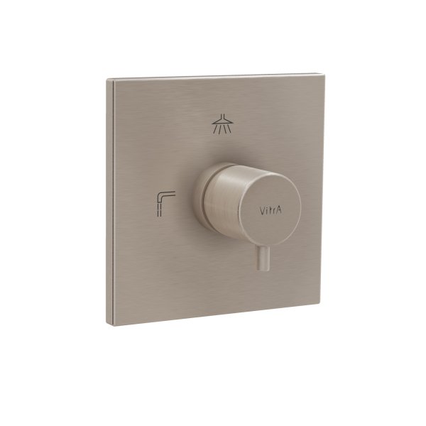Vitra Root Square Built-In Thermostatic Mixer - Brushed Nickel