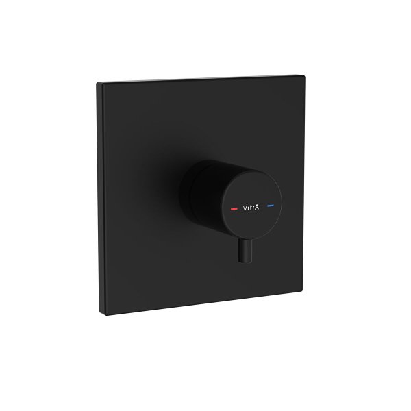 Vitra Root Square Built-In Thermostatic Mixer - Matt Black