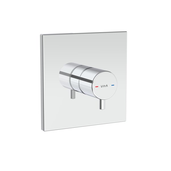 Vitra Root Square Built-In Thermostatic Mixer - Chrome