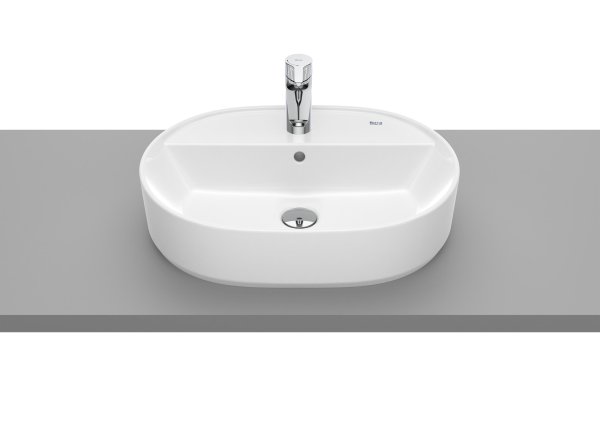 Roca The Gap Round 550 x 400mm 1 Taphole Countertop Basin