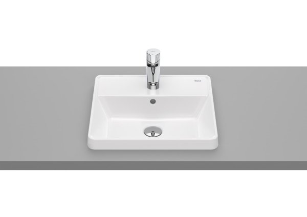 Roca The Gap Square 420mm 1 Taphole Inset Basin