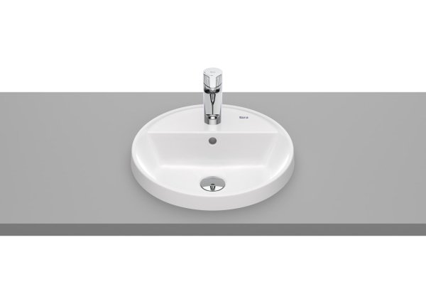 Roca The Gap Round 400mm 1 Taphole Inset Basin