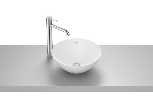 Roca Bol 350mm Round FINECERAMIC Countertop Basin - Matt White