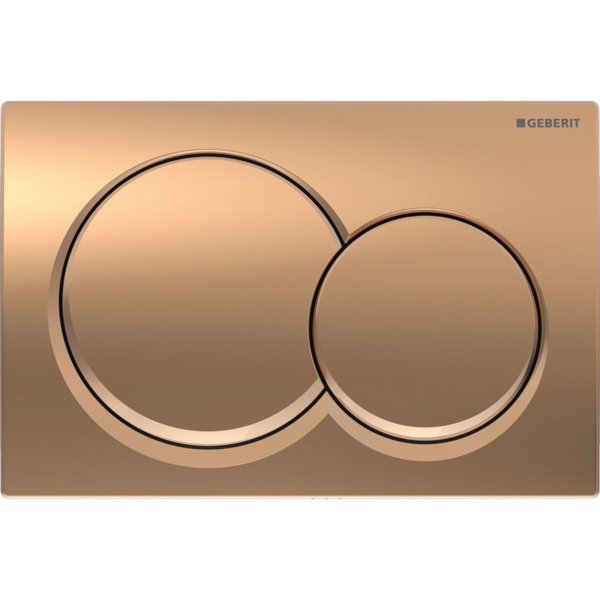 Geberit Alpha01 Round Dual Flush Plate - Red Gold
