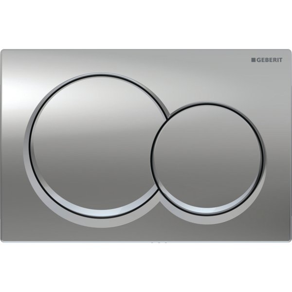 Geberit Alpha01 Round Dual Flush Plate - Chrome