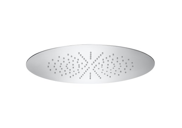Roca Raindream 380mm Extra Slim Round Rain Shower Head for Ceiling Installation - Chrome