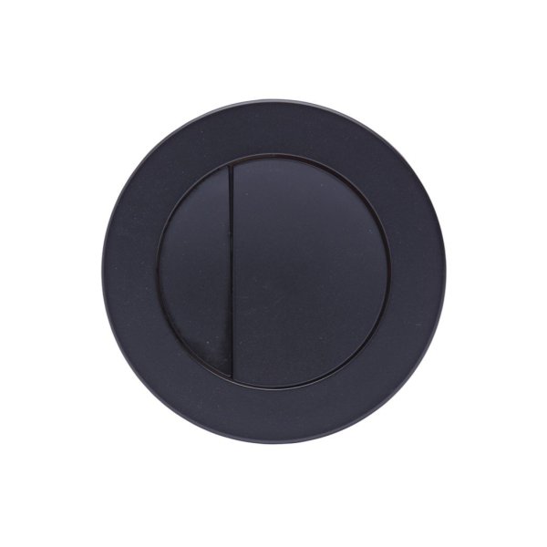 Tavistock Round Dual Flush Button - Matt Black - Stock Clearance