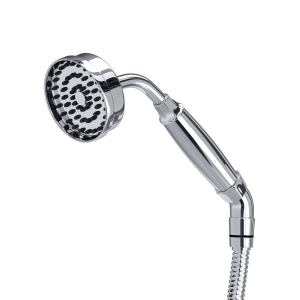 Perrin & Rowe Deco Inclined Easy Clean Handshower and Hose - Chrome
