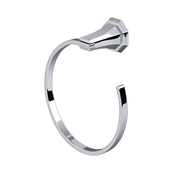 Perrin & Rowe Deco Towel Ring - Chrome