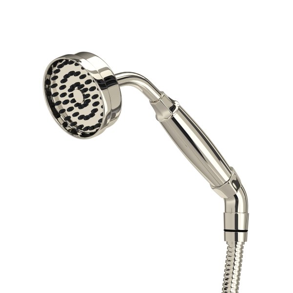 Perrin & Rowe Deco Inclined Easy Clean Handshower and Hose - Nickel