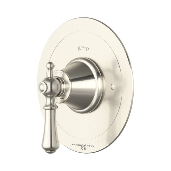 Perrin & Rowe Georgian Concealed Thermostatic Shower Mixer with Lever Handle - Pewter